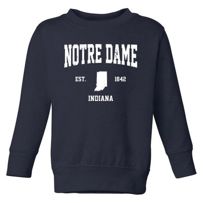 Notre Dame Indiana Est 1842 Toddler Sweatshirt