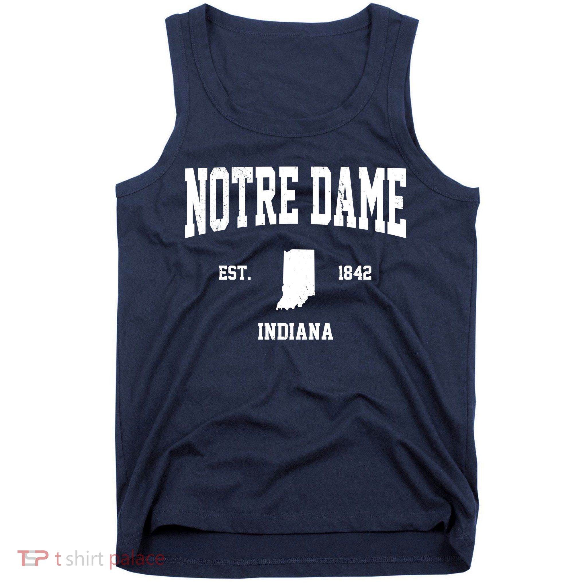 Notre Dame Indiana Est 1842 Tank Top