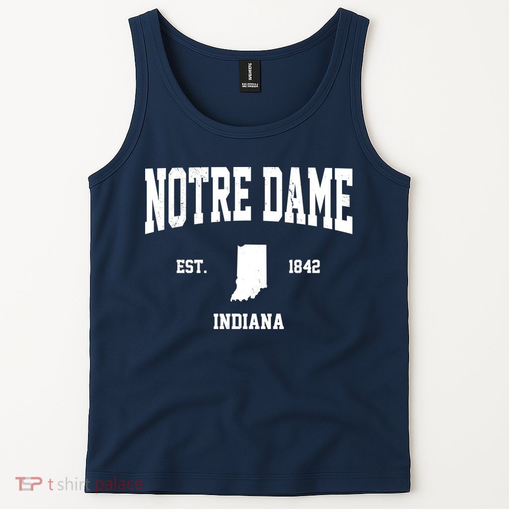 Notre Dame Indiana Est 1842 Tank Top