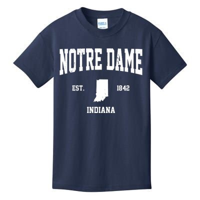 Notre Dame Indiana Est 1842 Kids T-Shirt