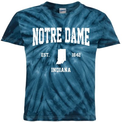 Notre Dame Indiana Est 1842 Kids Tie-Dye T-Shirt