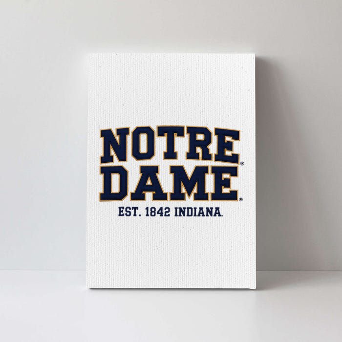 N.O.T.R.E D.A.M.E Indiana Est. 1842 Vintage Pride Apparel Canvas