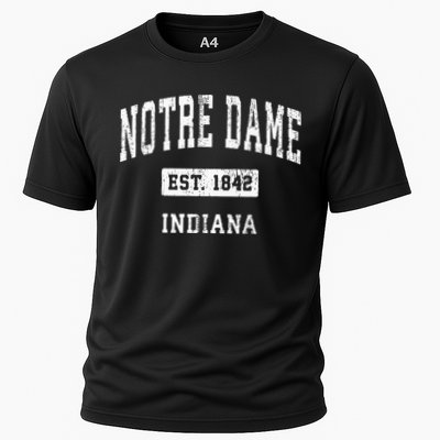 Notre Dame Indiana IN Vintage Athletic Navy Sports Cooling Performance Crew T-Shirt