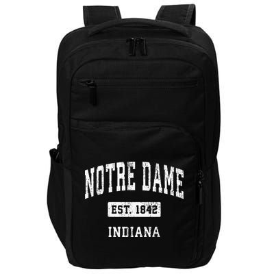 Notre Dame Indiana IN Vintage Athletic Navy Sports Impact Tech Backpack