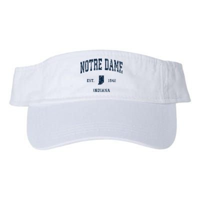 Notre Dame Indiana IN Vintage Athletic Navy Sports Design Visor