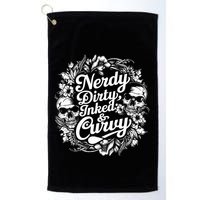 Nerdy Dirty Inked And Curvy Golf Towel