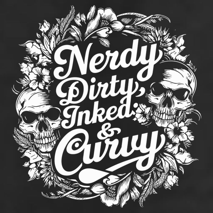 Nerdy Dirty Inked And Curvy Golf Towel
