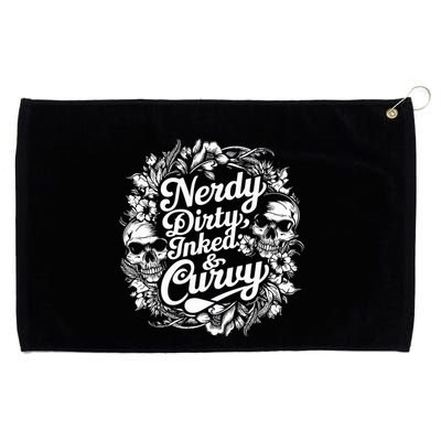 Nerdy Dirty Inked And Curvy Grommeted Golf Towel