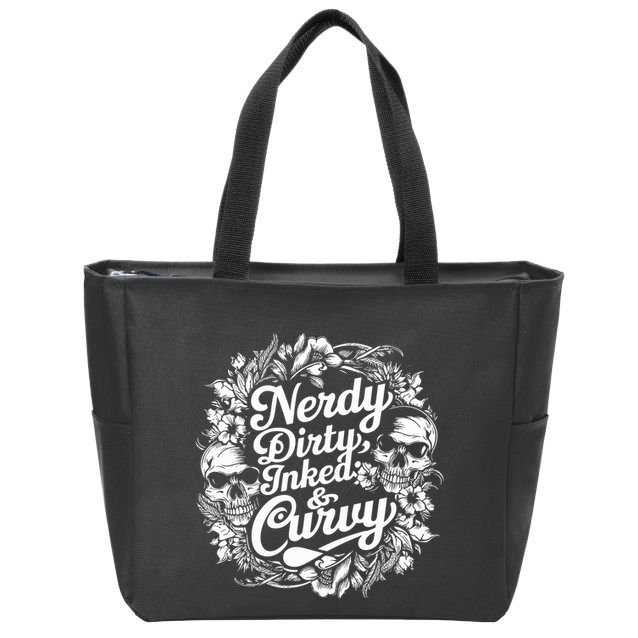 Nerdy Dirty Inked And Curvy Zip Tote Bag