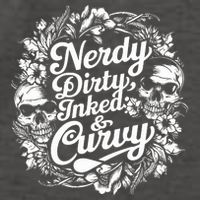 Nerdy Dirty Inked And Curvy Vector Backpack