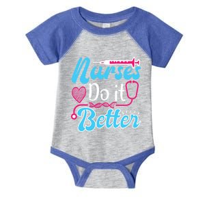 Nurses Do It Better Nurses Stethoscope Nurse Day Gift Infant Baby Jersey Bodysuit