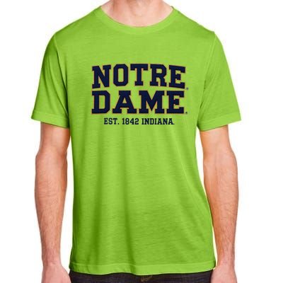 N.O.T.R.E D.A.M.E Indiana Est. 1842 Vintage Pride Apparel Adult ChromaSoft Performance T-Shirt