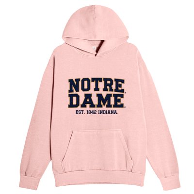 N.O.T.R.E D.A.M.E Indiana Est. 1842 Vintage Pride Apparel Urban Pullover Hoodie