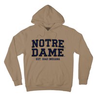 N.O.T.R.E D.A.M.E Indiana Est. 1842 Vintage Pride Apparel Hoodie