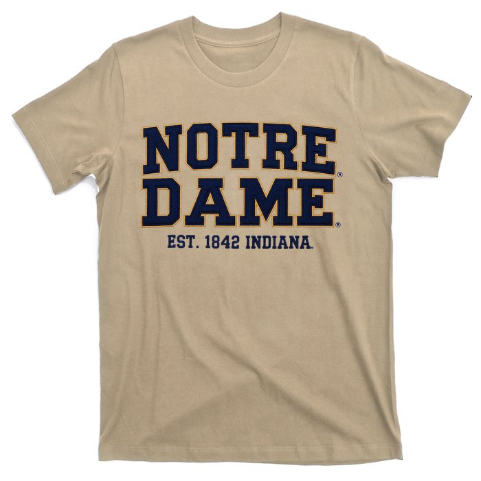 N.O.T.R.E D.A.M.E Indiana Est. 1842 Vintage Pride Apparel T-Shirt