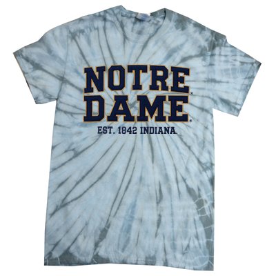 N.O.T.R.E D.A.M.E Indiana Est. 1842 Vintage Pride Apparel Tie-Dye T-Shirt