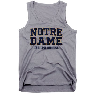 N.O.T.R.E D.A.M.E Indiana Est. 1842 Vintage Pride Apparel Tank Top