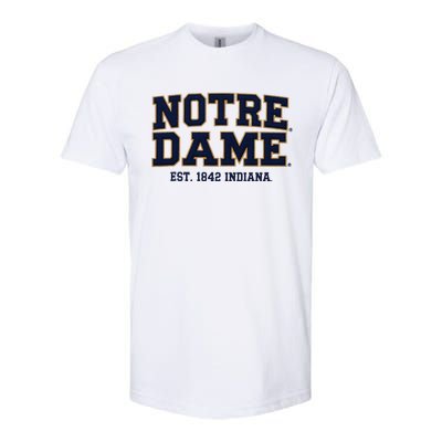 N.O.T.R.E D.A.M.E Indiana Est. 1842 Vintage Pride Apparel Softstyle CVC T-Shirt