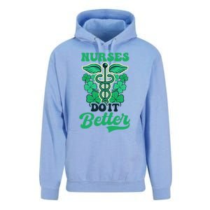 Nurses Do It Better Design St Patricks Nurse Funny Gift Unisex Surf Hoodie