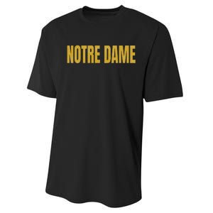 N.O.T.R.E D.A.M.E. Is A Cathedral In France Performance Sprint T-Shirt