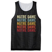 N.O.T.R.E D.A.M.E Indiana In Vintage Text Mesh Reversible Basketball Jersey Tank