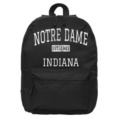 Notre_ Dame Indiana In Vintage Athletic Sports Design 16 in Basic Backpack