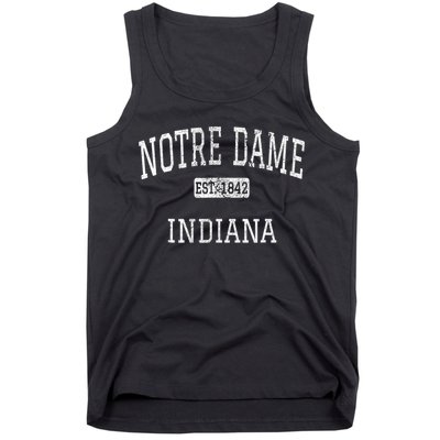 Notre_ Dame Indiana In Vintage Athletic Sports Design Tank Top