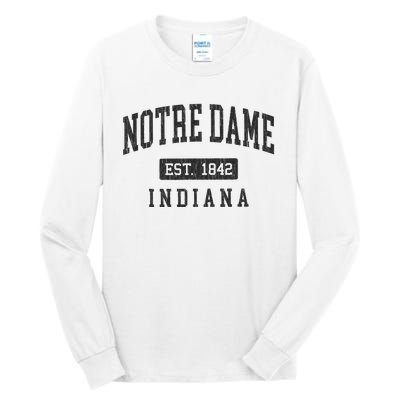 N.O.T.R.E D.A.M.E. Indiana In Vintage Athletic Tall Long Sleeve T-Shirt