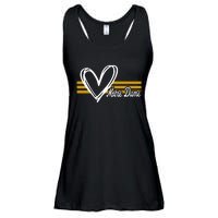 N.O.T.R.E D.A.M.E Indiana Heart Design Ladies Essential Flowy Tank