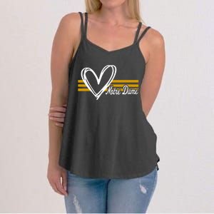 N.O.T.R.E D.A.M.E Indiana Heart Design Women's Strappy Tank