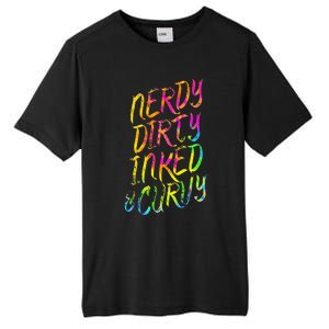 Nerdy Dirty Inked & Curvy Tattoo Woman Nerd Tall Fusion ChromaSoft Performance T-Shirt