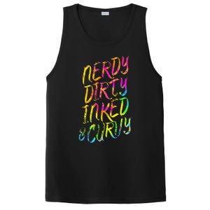 Nerdy Dirty Inked & Curvy Tattoo Woman Nerd PosiCharge Competitor Tank