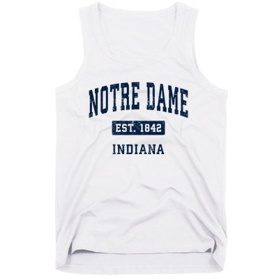 N.O.T.R.E Dame Indiana In Vintage Athletic Sports Tank Top