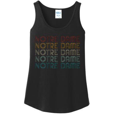 N.O.T.R.E Dame Indiana Vintage Retro Souvenir Ladies Essential Tank