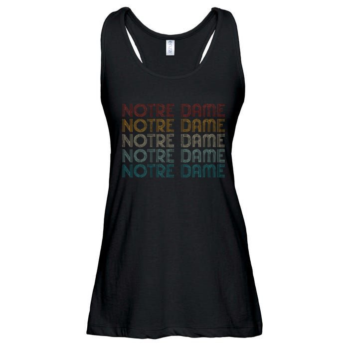 N.O.T.R.E Dame Indiana Vintage Retro Souvenir Ladies Essential Flowy Tank