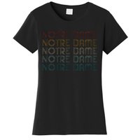 N.O.T.R.E Dame Indiana Vintage Retro Souvenir Women's T-Shirt