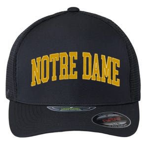 N.O.T.R.E D.A.M.E In Retro Flexfit Unipanel Trucker Cap