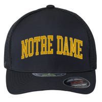 N.O.T.R.E D.A.M.E In Retro Flexfit Unipanel Trucker Cap