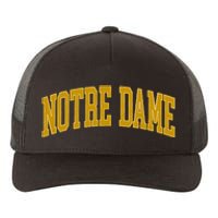 N.O.T.R.E D.A.M.E In Retro Yupoong Adult 5-Panel Trucker Hat