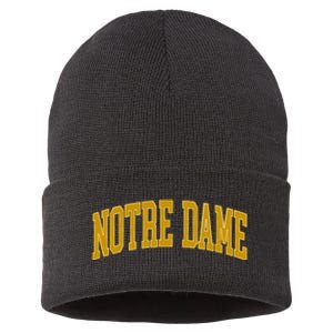 N.O.T.R.E D.A.M.E In Retro Sustainable Knit Beanie