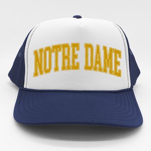 N.O.T.R.E D.A.M.E In Retro Trucker Hat