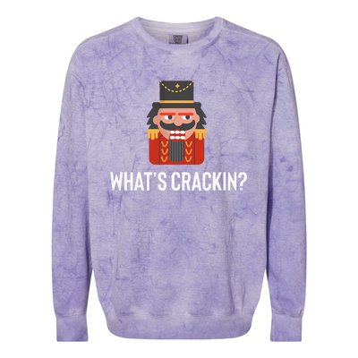 Nutcracker Dance Joke Russian Ballet Whats Crackin Colorblast Crewneck Sweatshirt