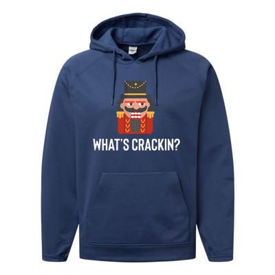 Nutcracker Dance Joke Russian Ballet Whats Crackin Performance Fleece Hoodie