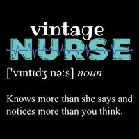 Nurse Definition Knows More Than She Says Funny Vintage Sweatshirt