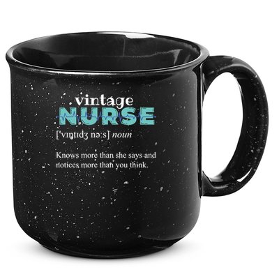 Nurse Definition Knows More Than She Says Funny Vintage 15oz Campfire Ceramic Mug