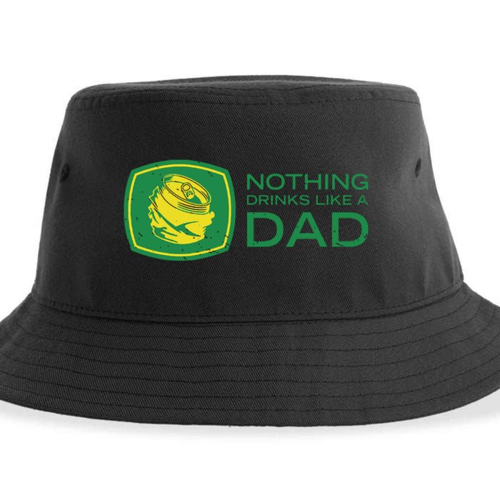 Nothing Drinks Like A Dad Sustainable Bucket Hat