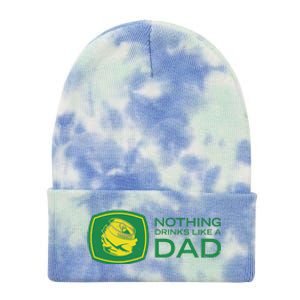 Nothing Drinks Like A Dad Tie Dye 12in Knit Beanie