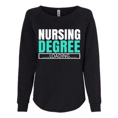 Nursing Degree Loading Medical Nursing School Future Nurse Gift Womens California Wash Sweatshirt