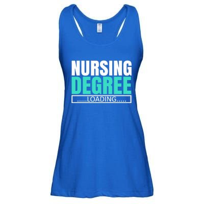 Nursing Degree Loading Medical Nursing School Future Nurse Gift Ladies Essential Flowy Tank