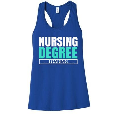 Nursing Degree Loading Medical Nursing School Future Nurse Gift Women's Racerback Tank